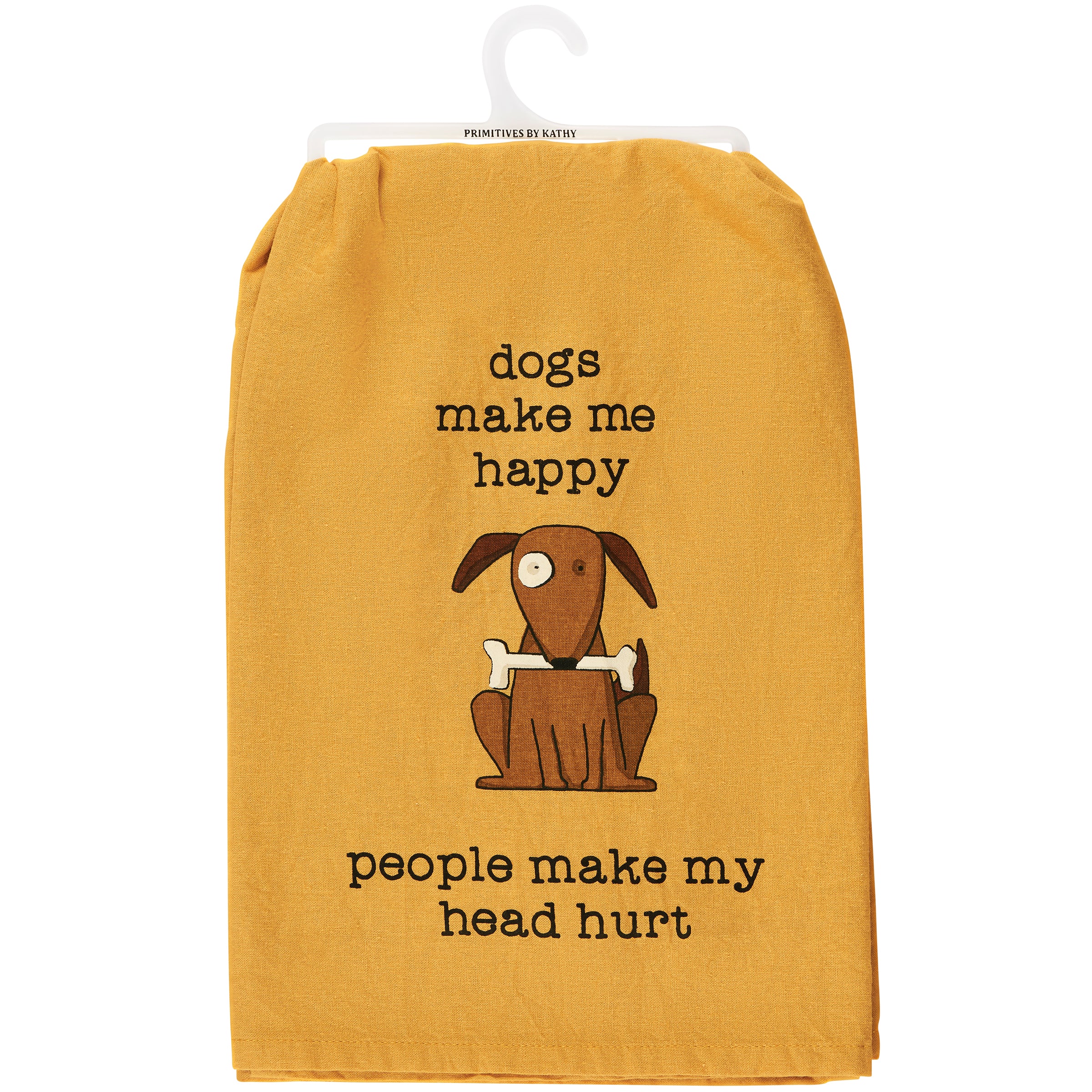 Dogs Make Me Happy Kitchen Towel - MK Threads Boutique