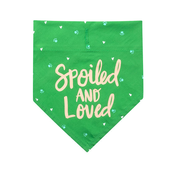 Spoiled Large/XLarge Dog Bandana - MK Threads Boutique