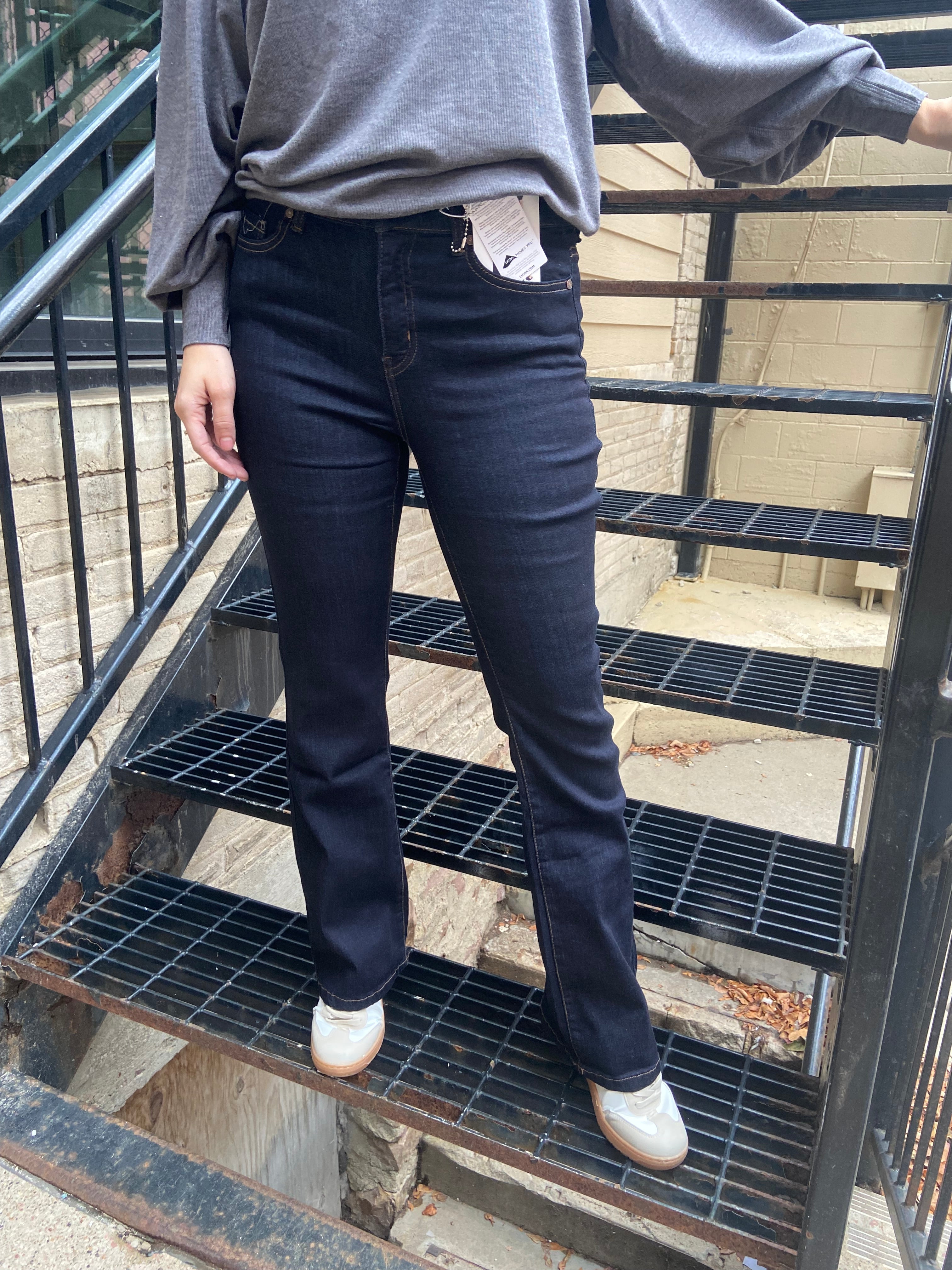 Eric Dark Wash High Rise Boot Cut EnJeans
