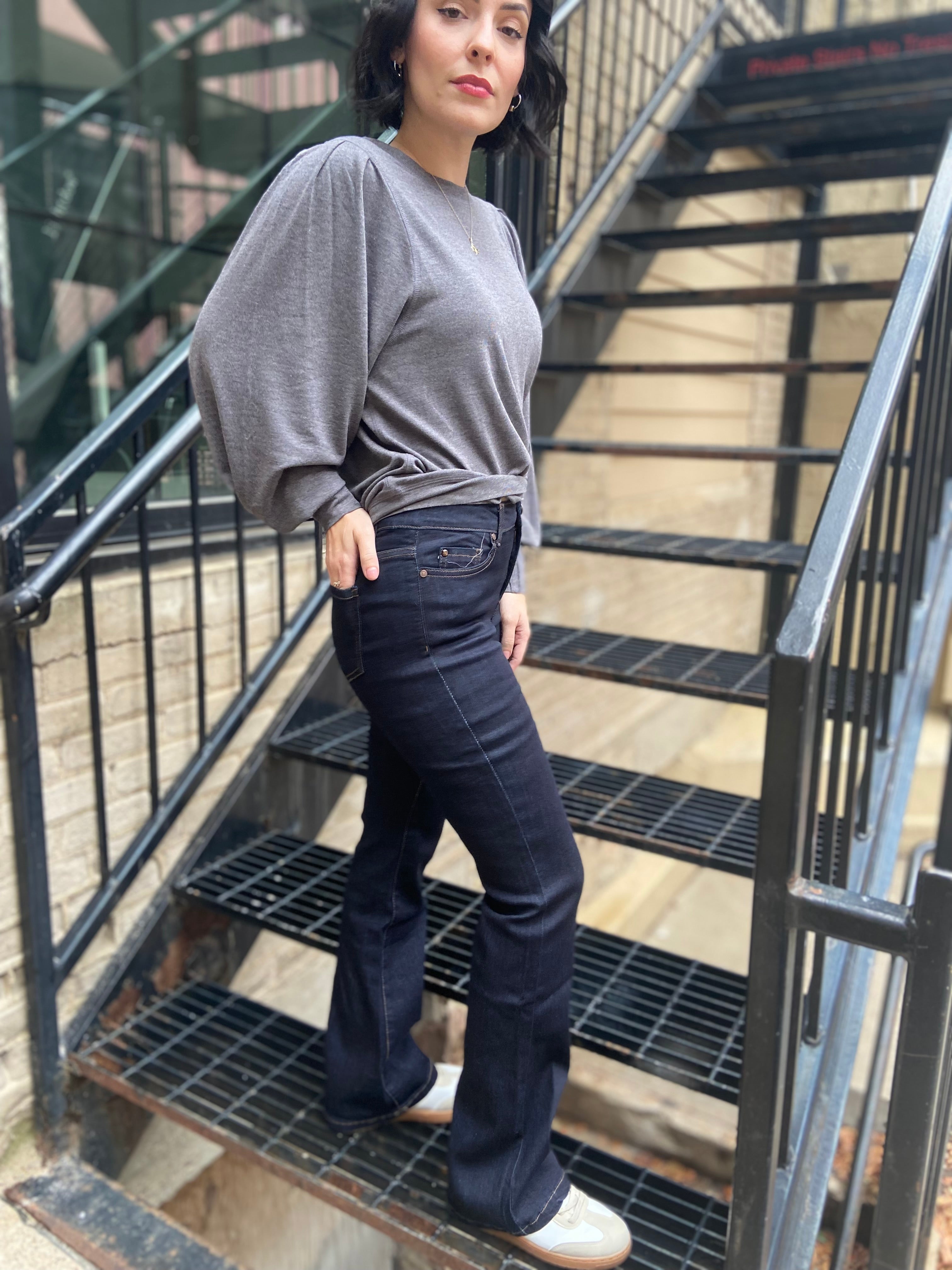 Eric Dark Wash High Rise Boot Cut EnJeans