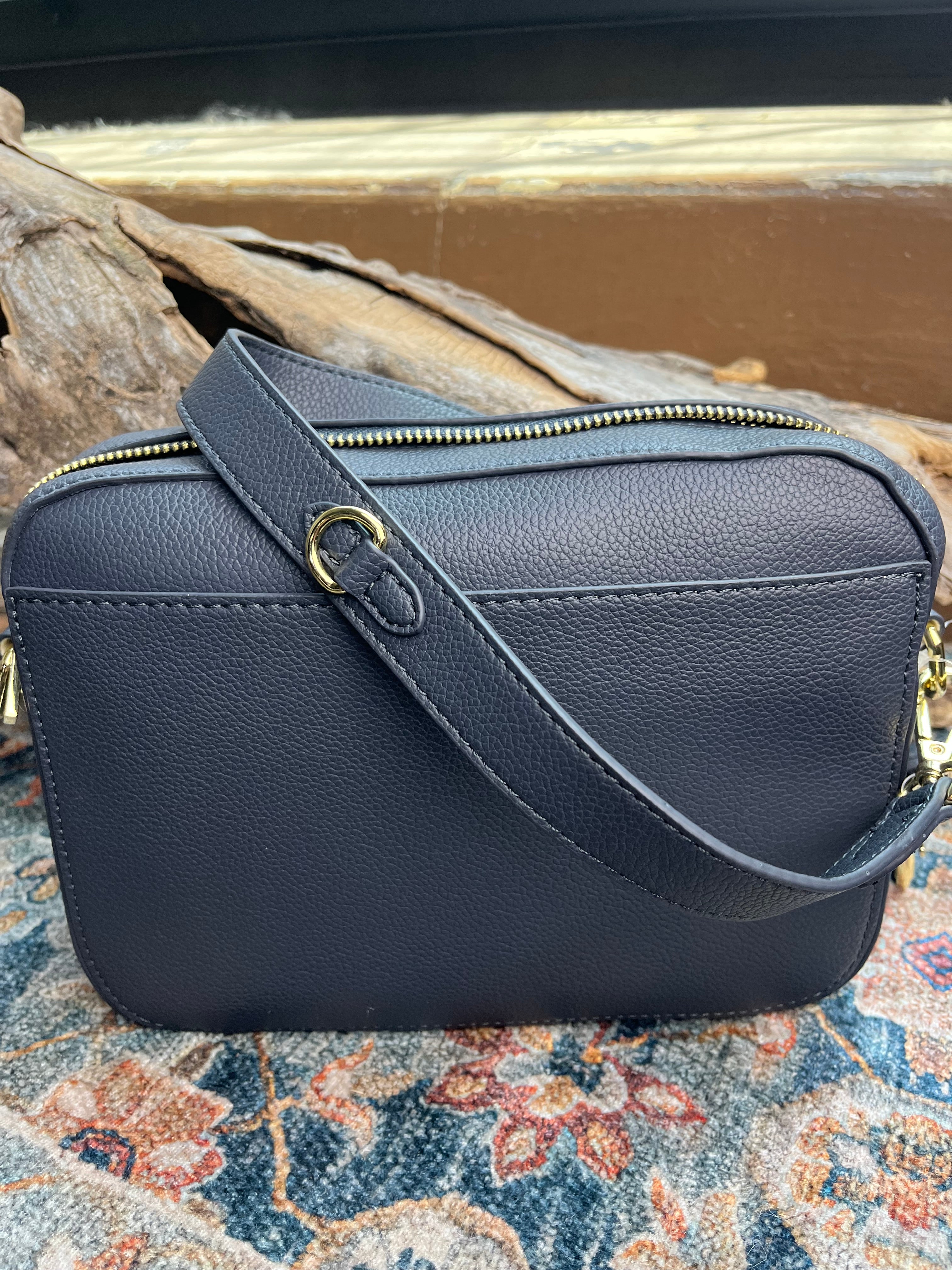 Hana Slate Blue Crossbody Bag