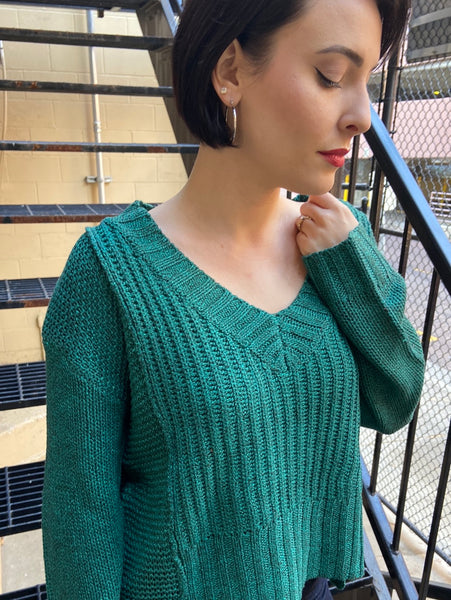 Mia Dark Jade Sweater