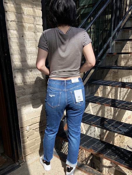 Brooklyn High Rise Boyfriend Mica Jeans