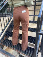 Lizzy Espresso High Rise Cargo Risen Jeans