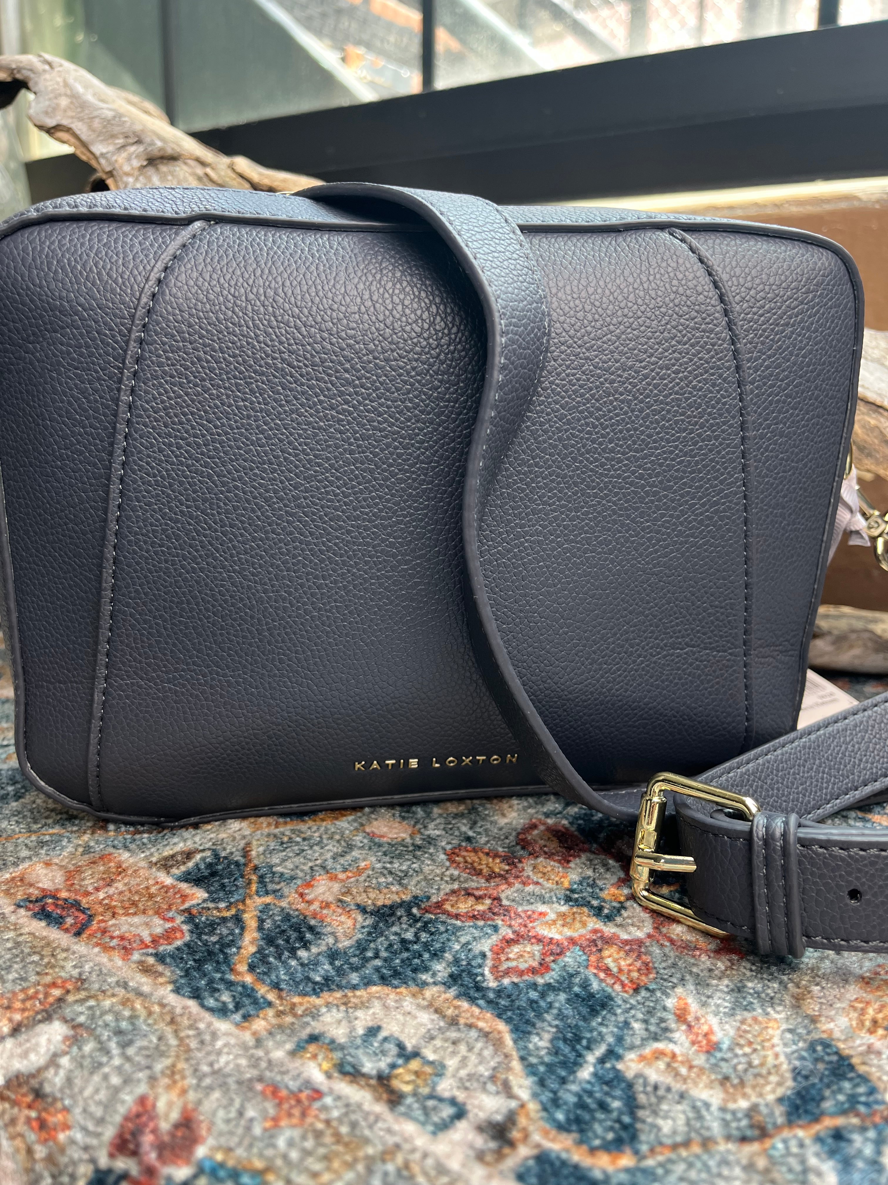 Hana Slate Blue Crossbody Bag