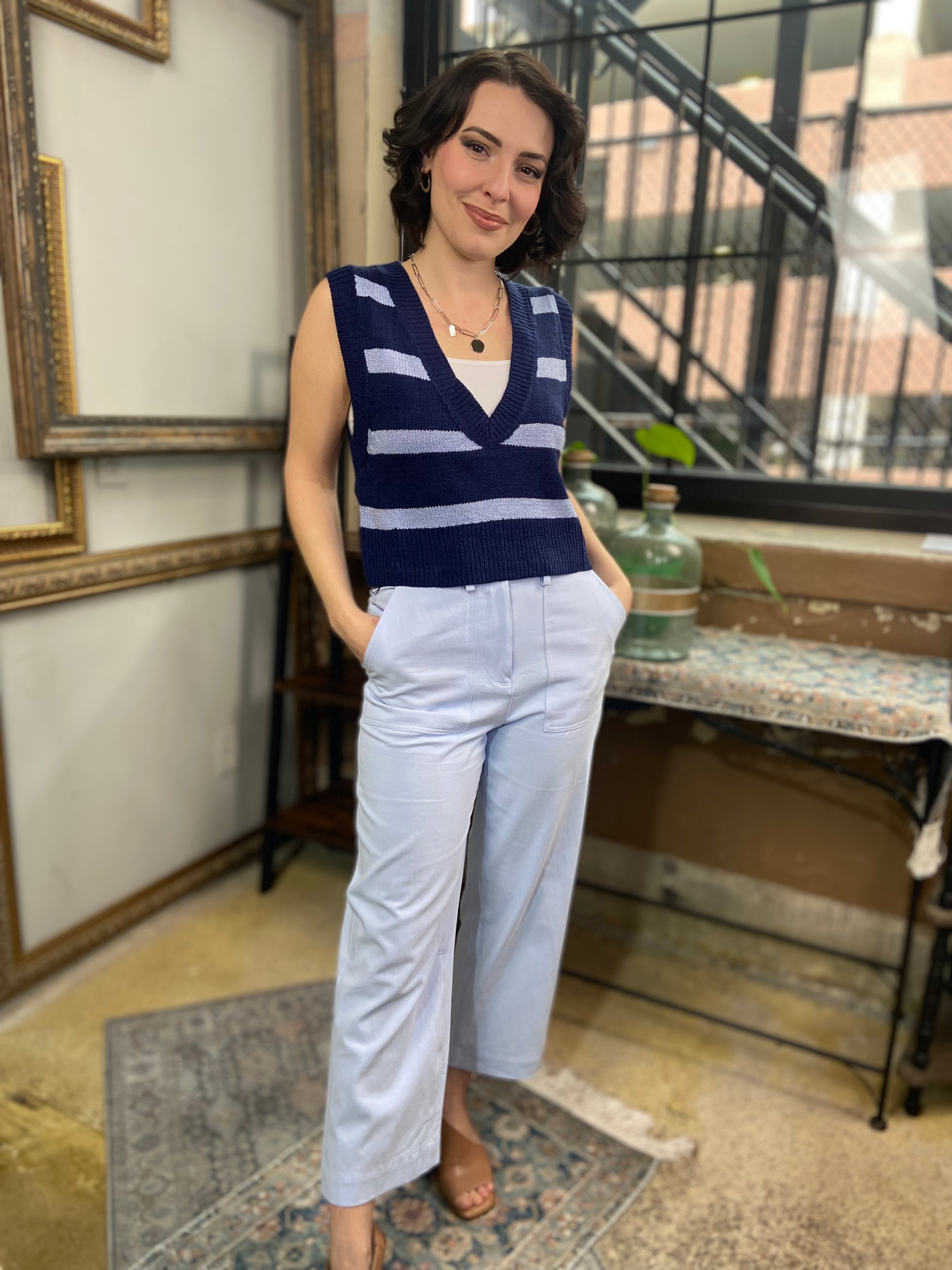 Tommy Periwinkle Hight Waisted Jeans - MK Threads Boutique