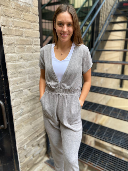 Jessie Warm Grey Jumpsuit