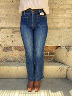Goldie Dark Wash Ankle Bootcut Risen Jeans - MK Threads Boutique