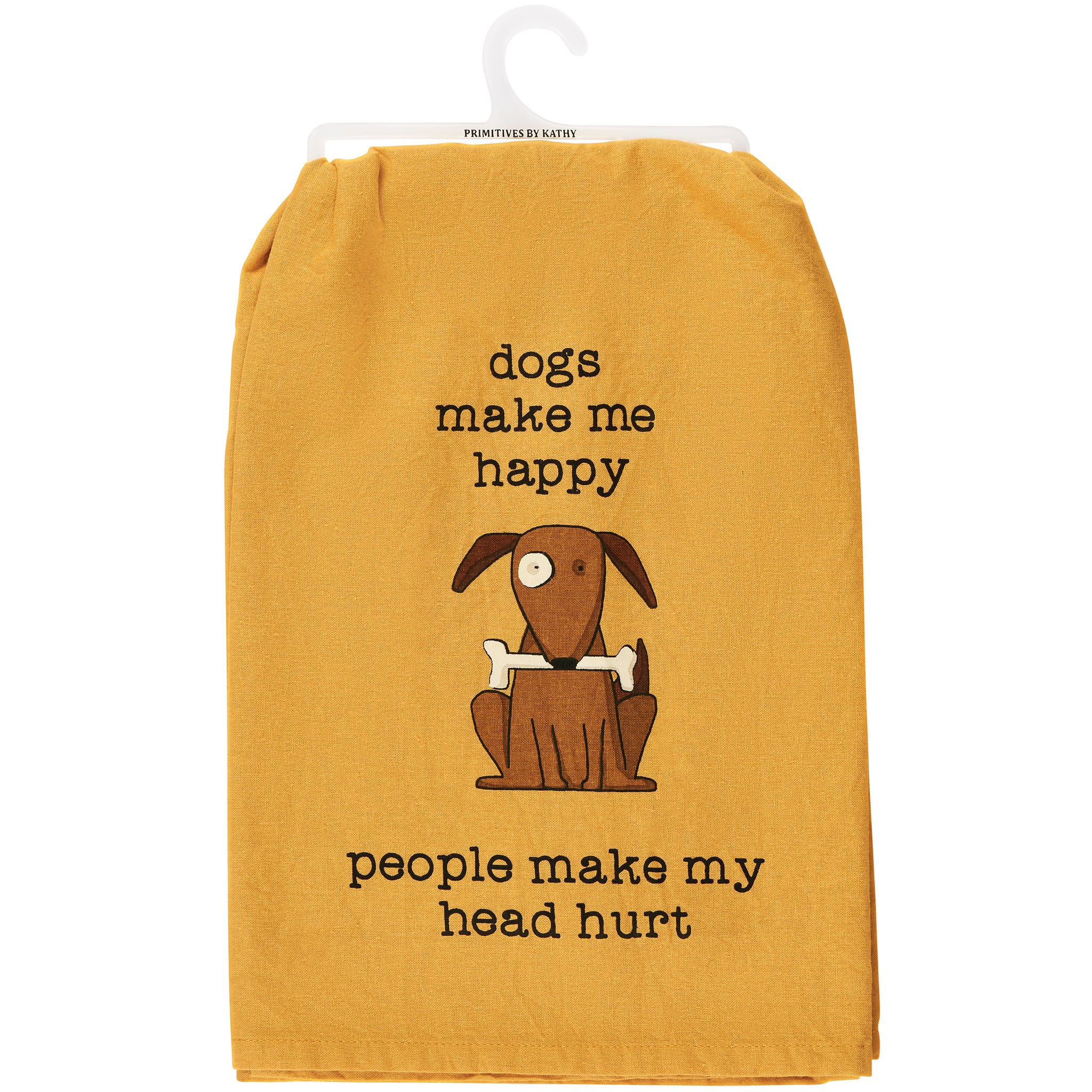 Dogs Make Me Happy Kitchen Towel