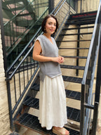 Caroline Varsity Style Sweater Vest