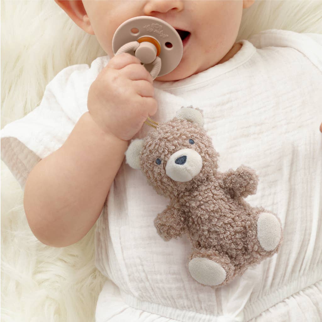 Bitzy Pal Natural Rubber Pacifier & Plush: Bunny