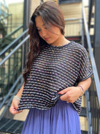 Della Black Colorful Oversized T Shirt - MK Threads Boutique