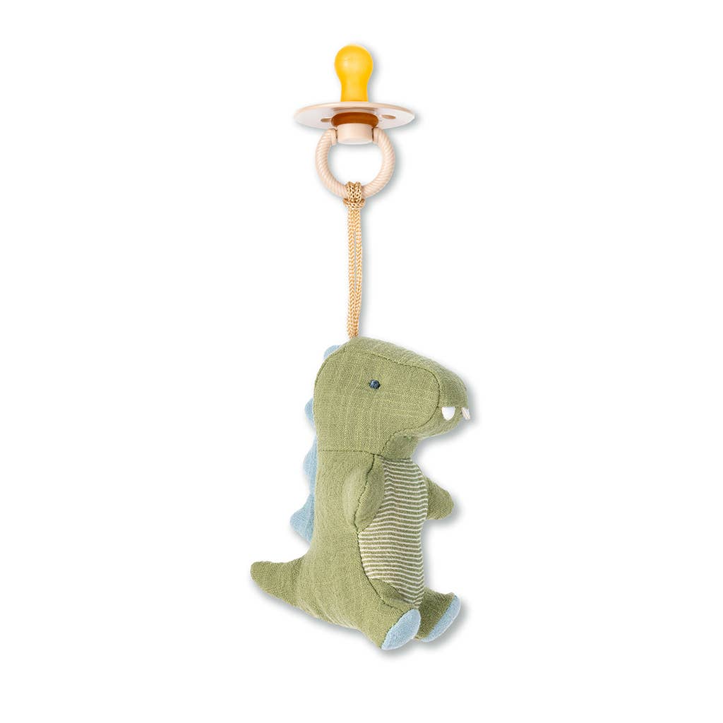 Bitzy Pal Natural Rubber Pacifier & Plush: Bear