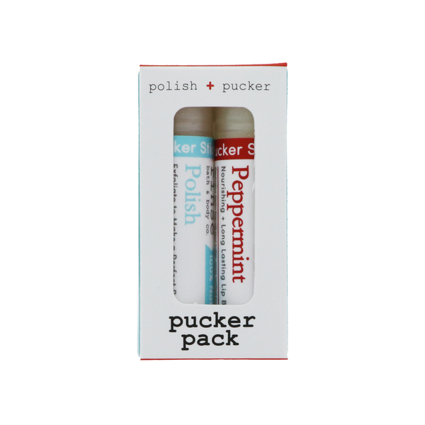 Pucker Pack (lip exfoliator + lip balm)