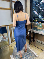 Scarlett Dark Blue Denim Midi Dress