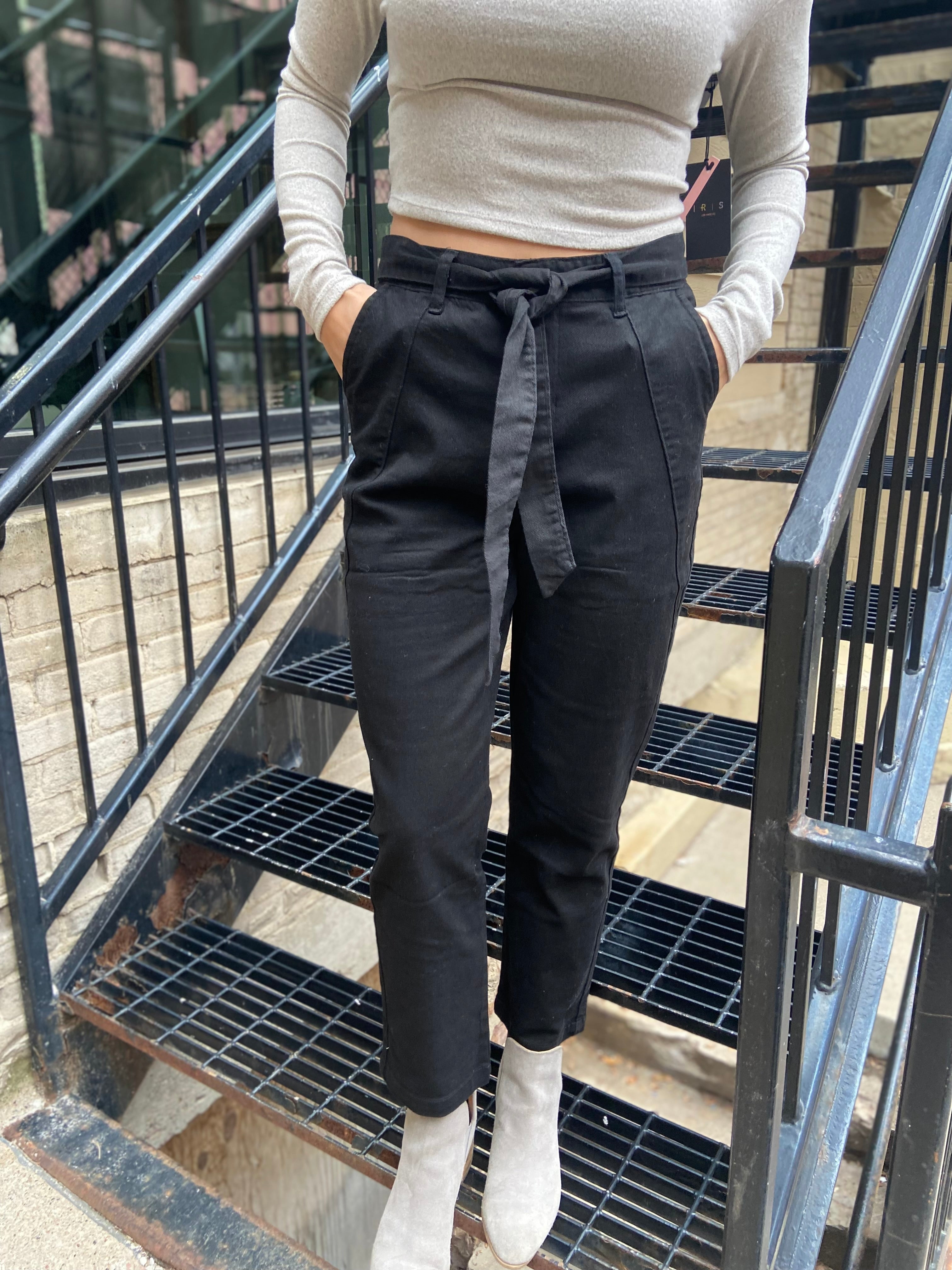 Kesha Black Jogger Pants With Pockets