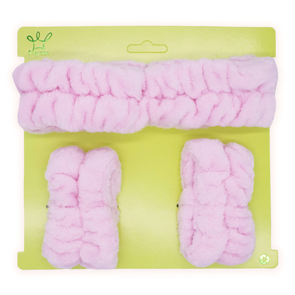 Spa Headband - Skincare Headband & Wristband Set: Leopard Print