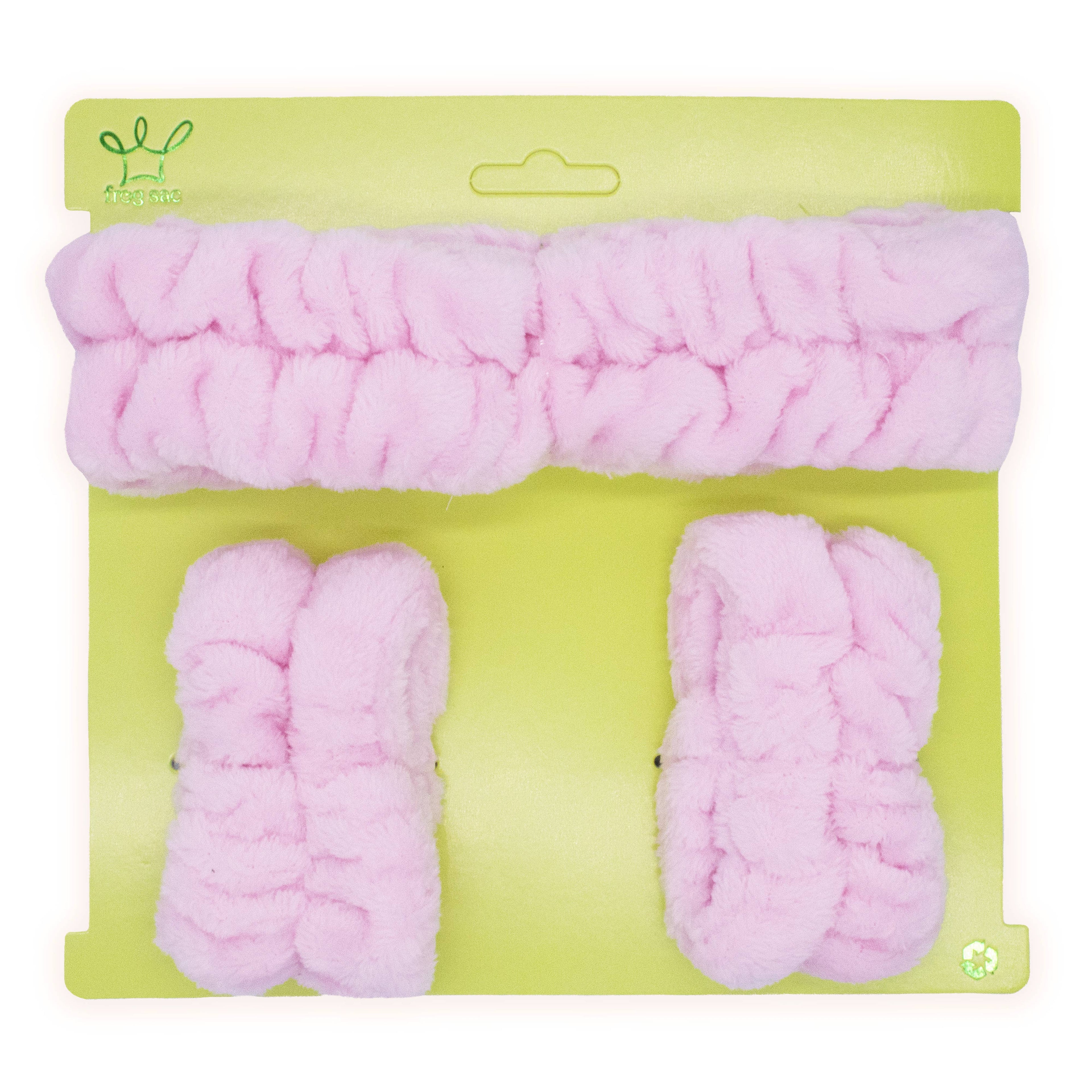 Spa Headband - Skincare Headband & Wristband Set: Cotton Candy Tie Dye