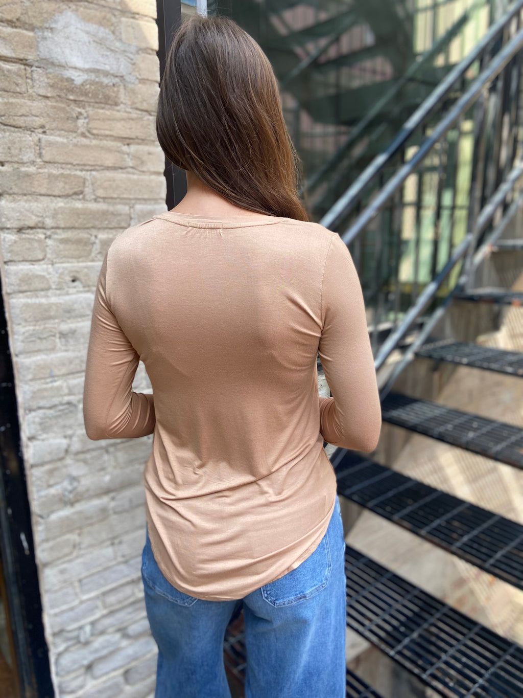 Ryan Pecan  Relaxed Long Sleeve