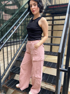 Henry Pink Cargo Pants
