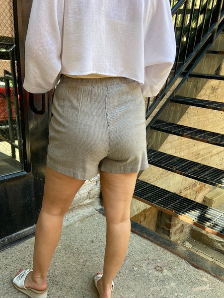 Aiden Striped Linen Shorts