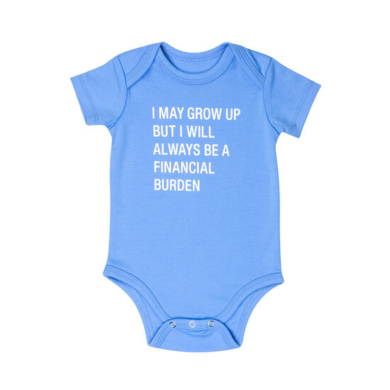 Financial Burden Baby Onesie - MK Threads Boutique