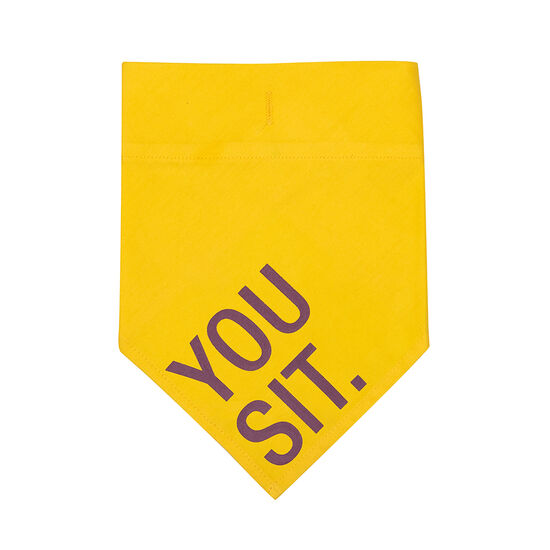 You Sit Large/XLarge Dog Bandana