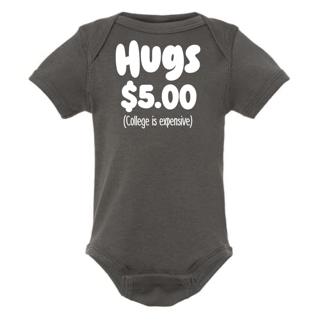 HUGS $5.00 BABY ONESIE : Black - 18 months
