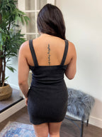 Kimmy Ash Black Stretchy Mini Dress - MK Threads Boutique