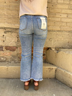 Freya Medium Wash High Rise Bootcut Risen Jeans - MK Threads Boutique