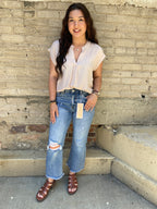 Freya Medium Wash High Rise Bootcut Risen Jeans - MK Threads Boutique