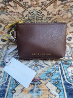 Clip On Chocolate Brown Coin Purse