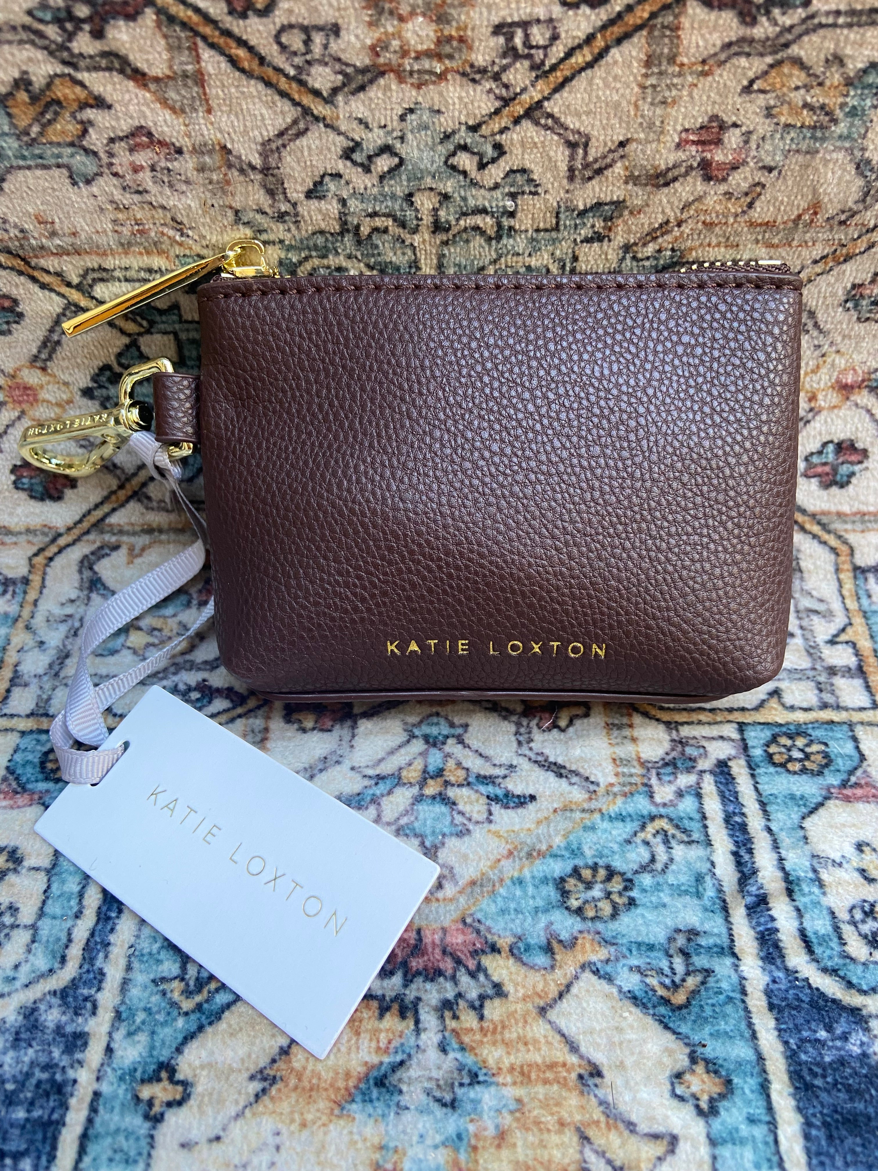 Clip On Chocolate Brown Coin Purse
