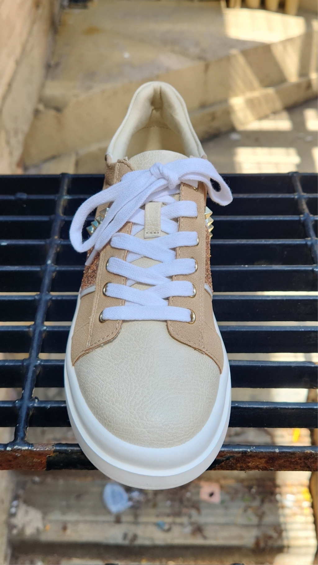 Yellow Box Elvera Sand Flatform Sneakers - MK Threads Boutique