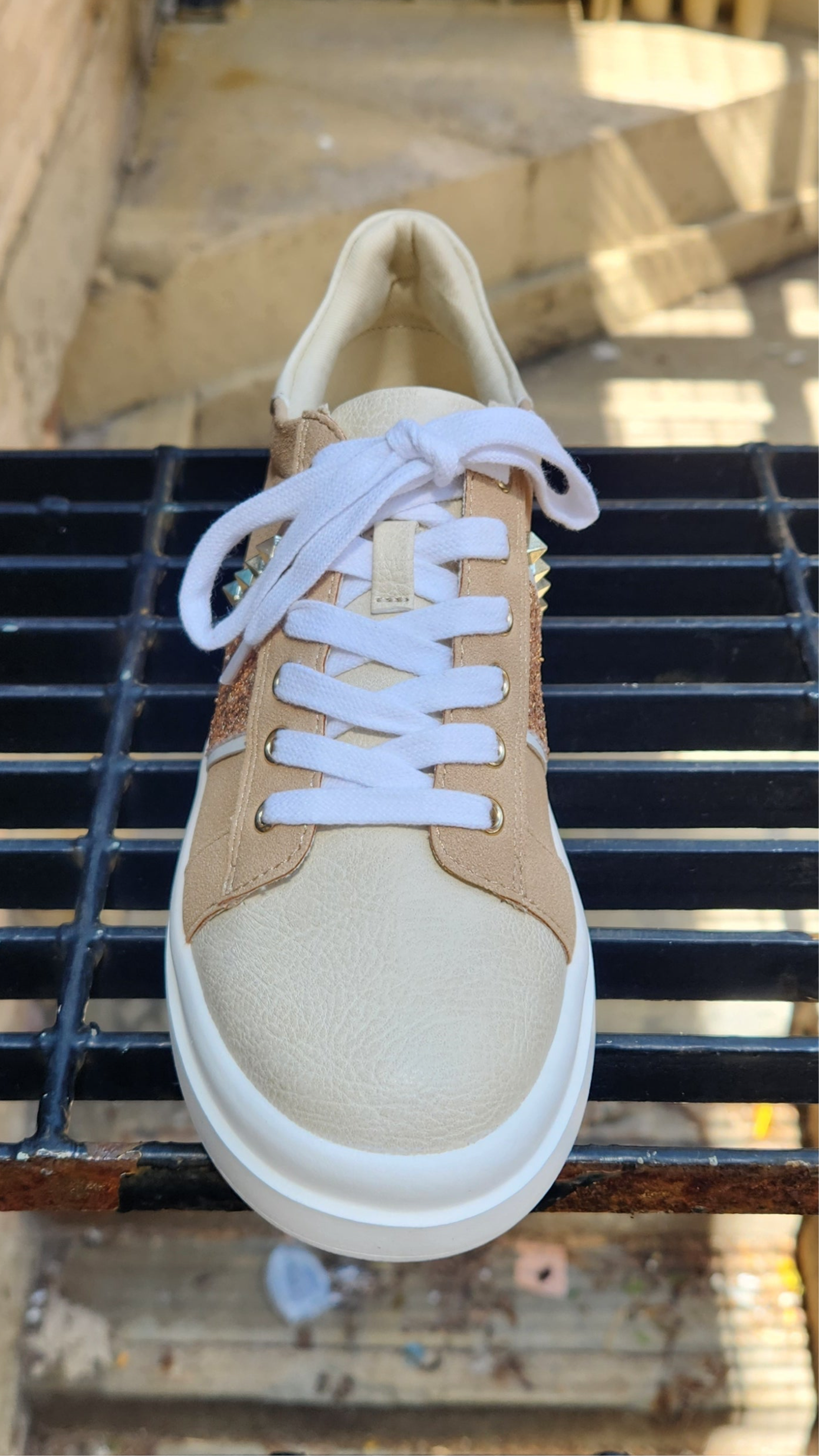 Yellow Box Elvera Sand Flatform Sneakers - MK Threads Boutique