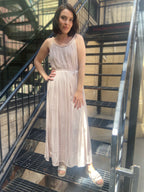 Axel Cream Braided Detail Maxi Dress - MK Threads Boutique