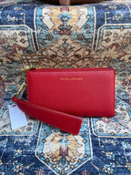 Zana Garnet Red Wristlet Purse