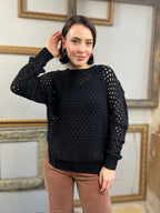 David Black Hallow Crochet Sweater