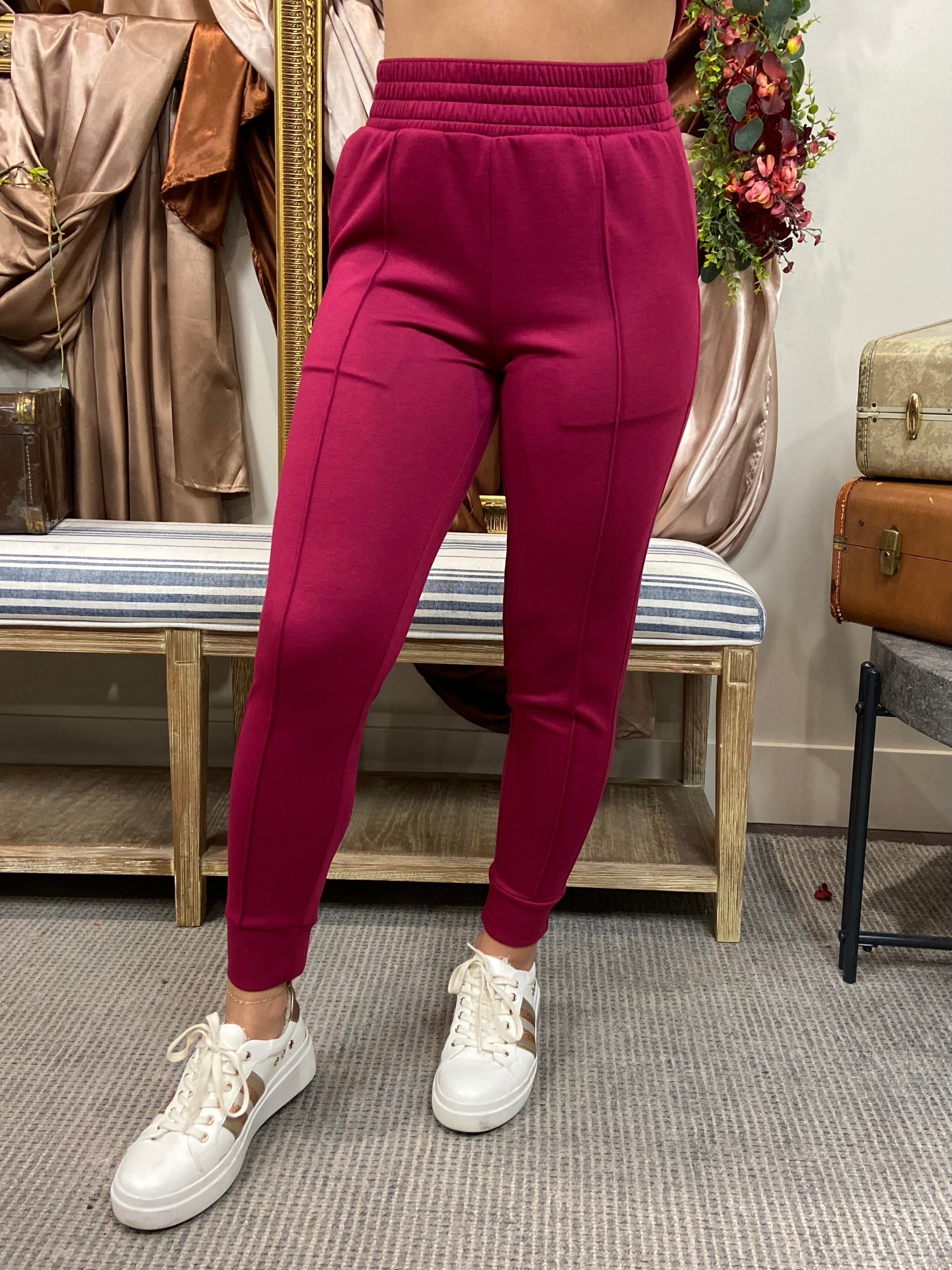 Emma Cabernet Scuba Half Zip