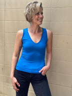 Arline Electric Blue Sleeveless Top - MK Threads Boutique