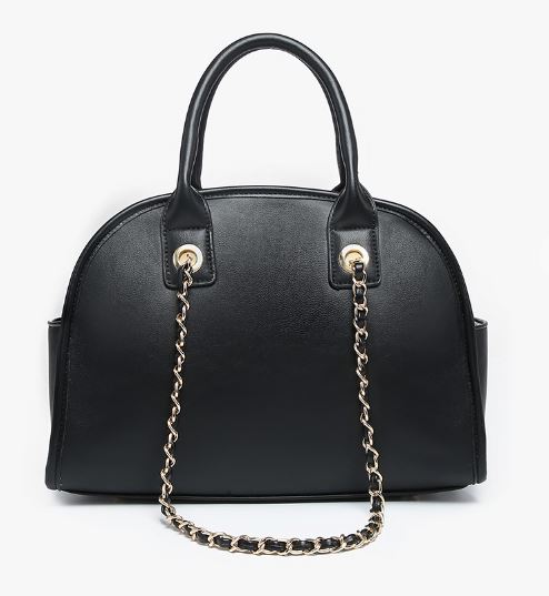 Beth Black Dome Satchel