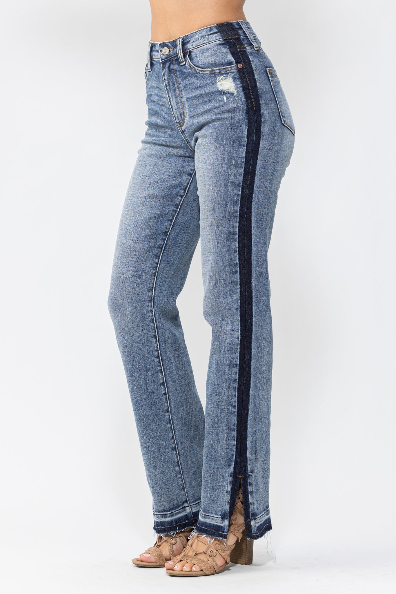 Rome Judy Blue Side Seam Straight Jeans