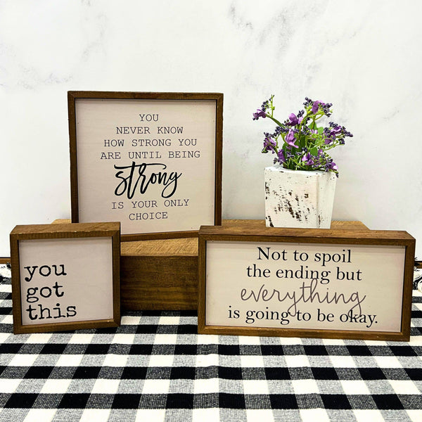 6x6 you got this Motivational Sign - Home Décor