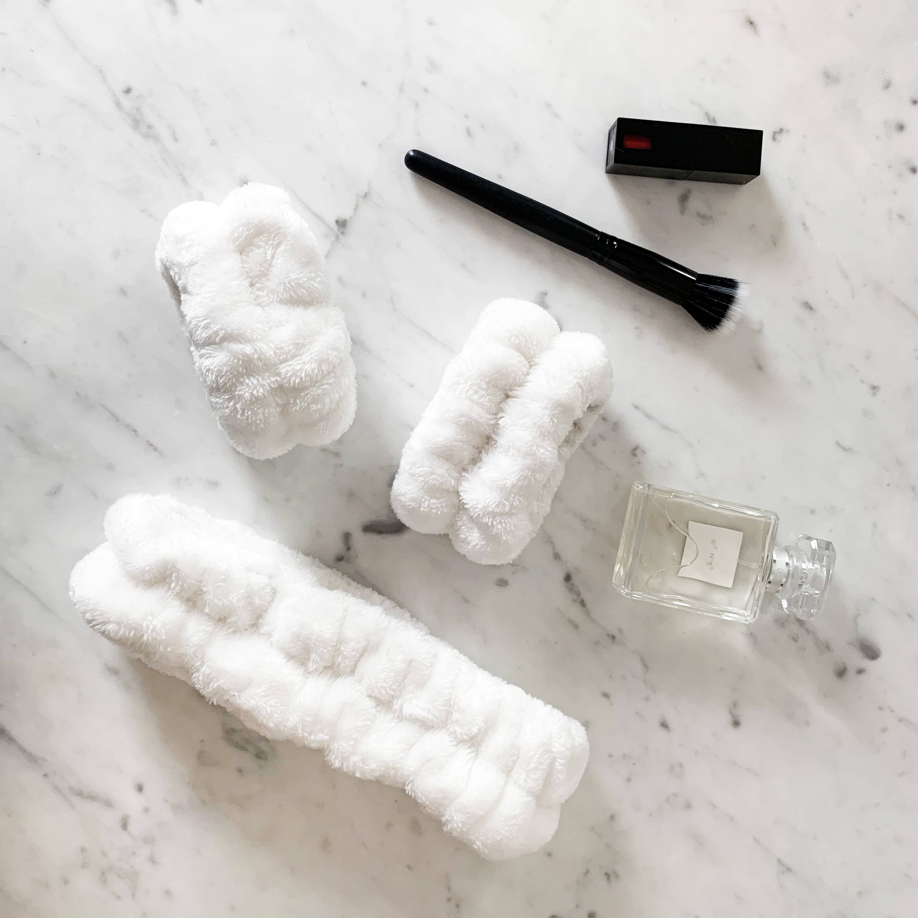 Spa Headband - Skincare Headband & Wristband Set: Mint