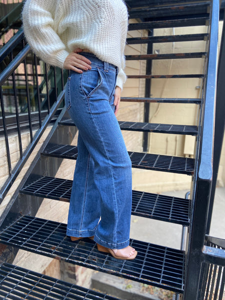 Colton Judy Blue Trouser Style Jeans