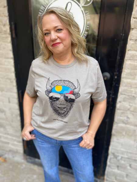 Mayor Bison Sioux Falls Buffalo Tee