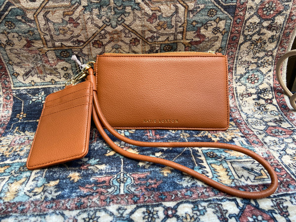 Cognac Duo Accessory Wristlet