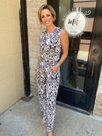 Esme Black & White Pattern Top