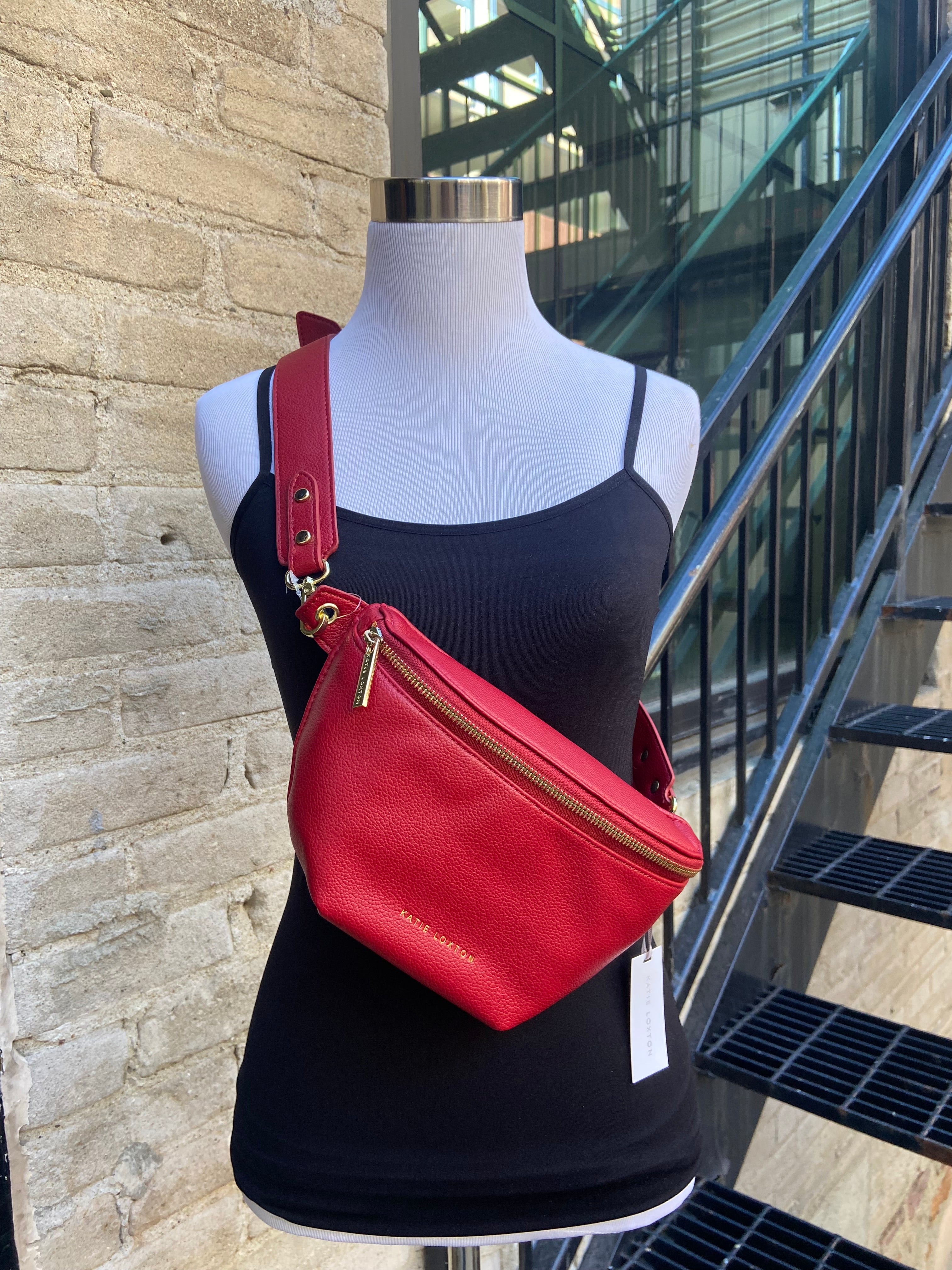 Maya Garnet Red Belt Bag