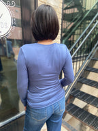 Ryan Dark Blue Relaxed Long Sleeve